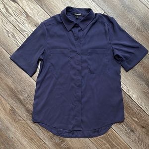 Express. Button and collared dress shirt. Worn once. Very soft. Size: S